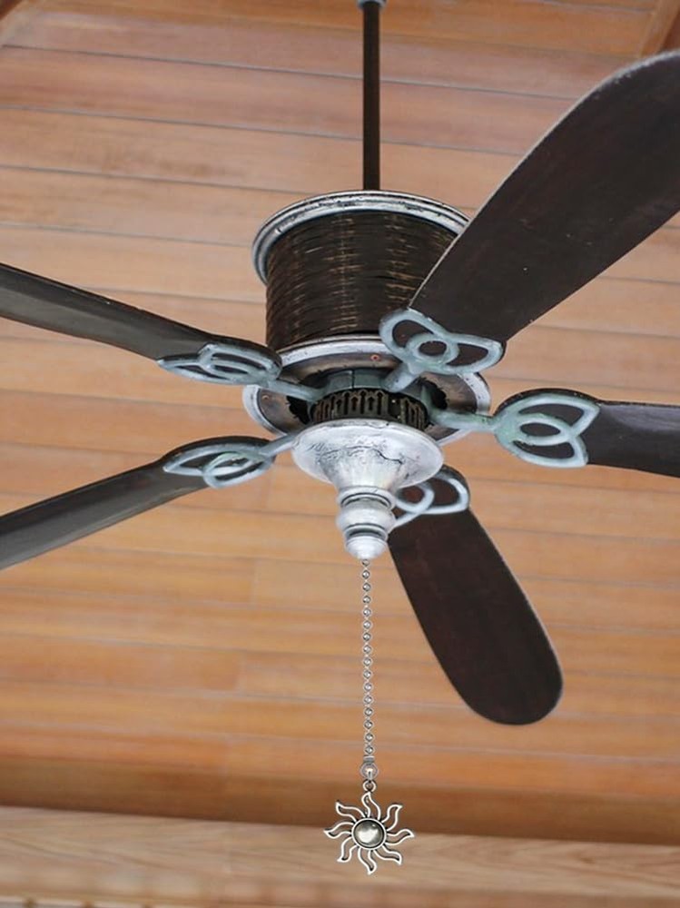 Aiyonoyia 4 Pack Ceiling Fan Pull Chain, 12 Inch Pull Chains Extension Orname...