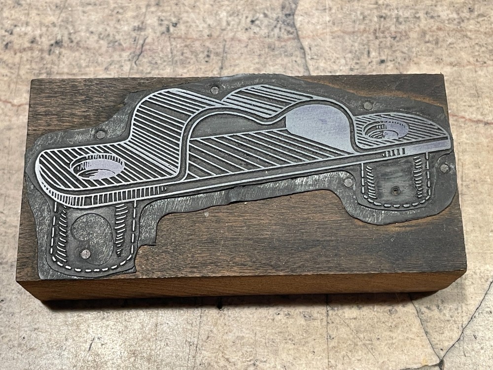 Printing Letterpress Printers Block Large Hardware Illustration / Bracket (1727)