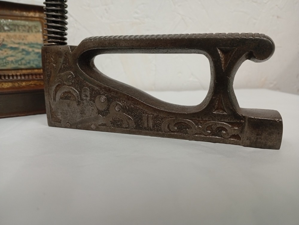 Vintage Machine Belt Stapler Staple Gun Tool Working