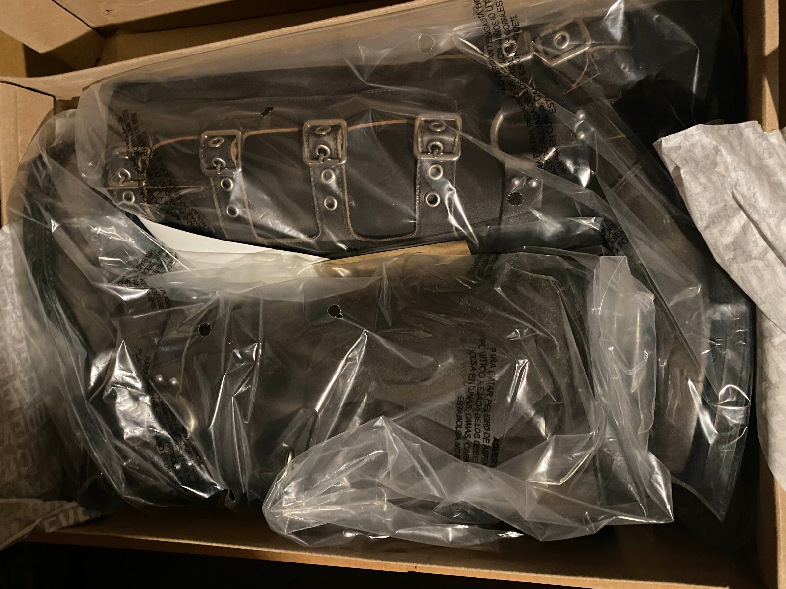 Steve Madden Rocky women's brown leather motorcycle boots