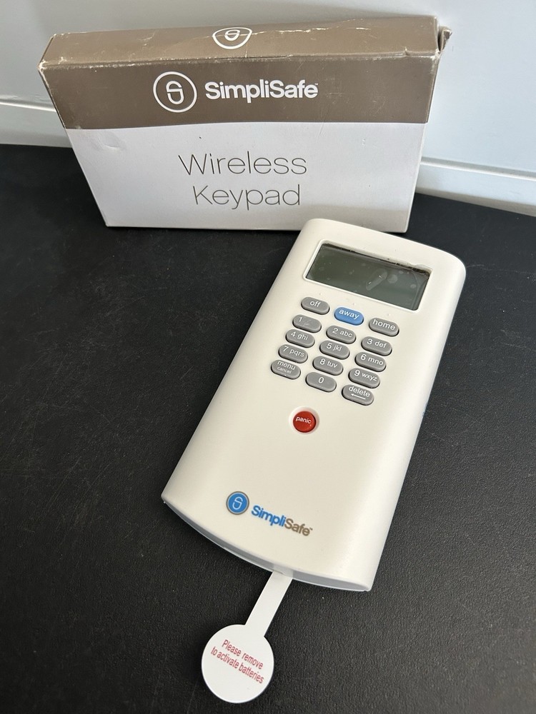 SimpliSafe Wireless Keypad Sensor #1HEZC Home Security Office Protection Safe