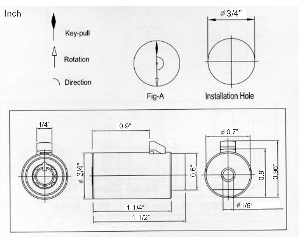 New Universal Plug Lock for Soda Snack Vending Machine Replacement Lock 2501