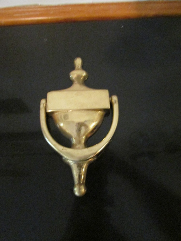 Vintage Door Knocker Solid Brass 7" x 3.75"