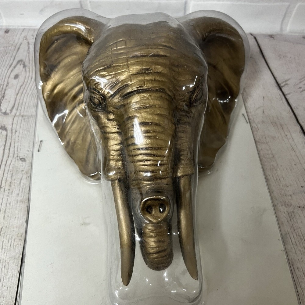 Vintage NOS Elephant Head Sconce Wall Hanging