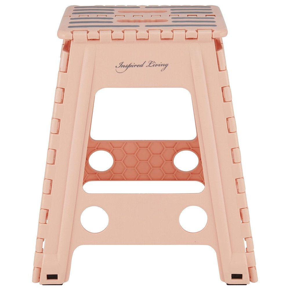 18" Step Stool, Folding Step Stools for Adults, Plastic Foldable Step Stools ...