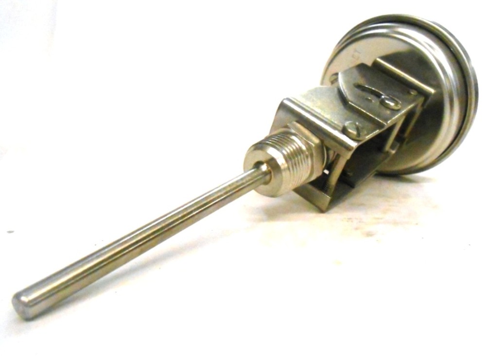 WEISS INSTRUMENTS, BIMETAL THERMOMETER, 3VBM4, 3" ADJUSTABLE ANGLE, 1/4" NPT