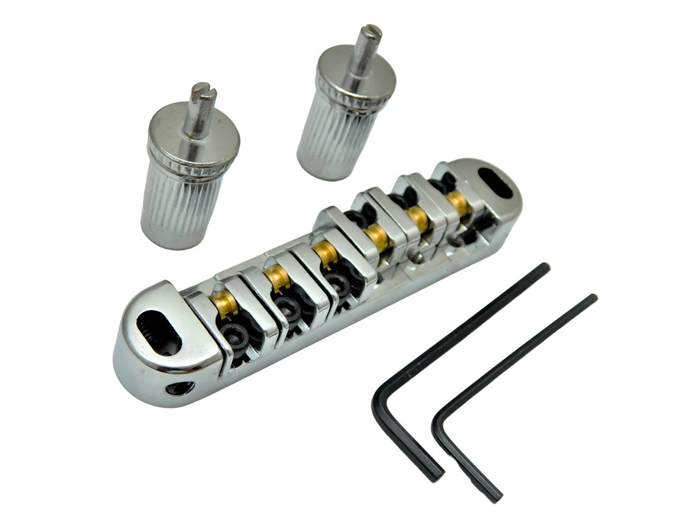 LOCKING ROLLER Bridge Epiphone Les Paul Guitar-Chrome Large Post