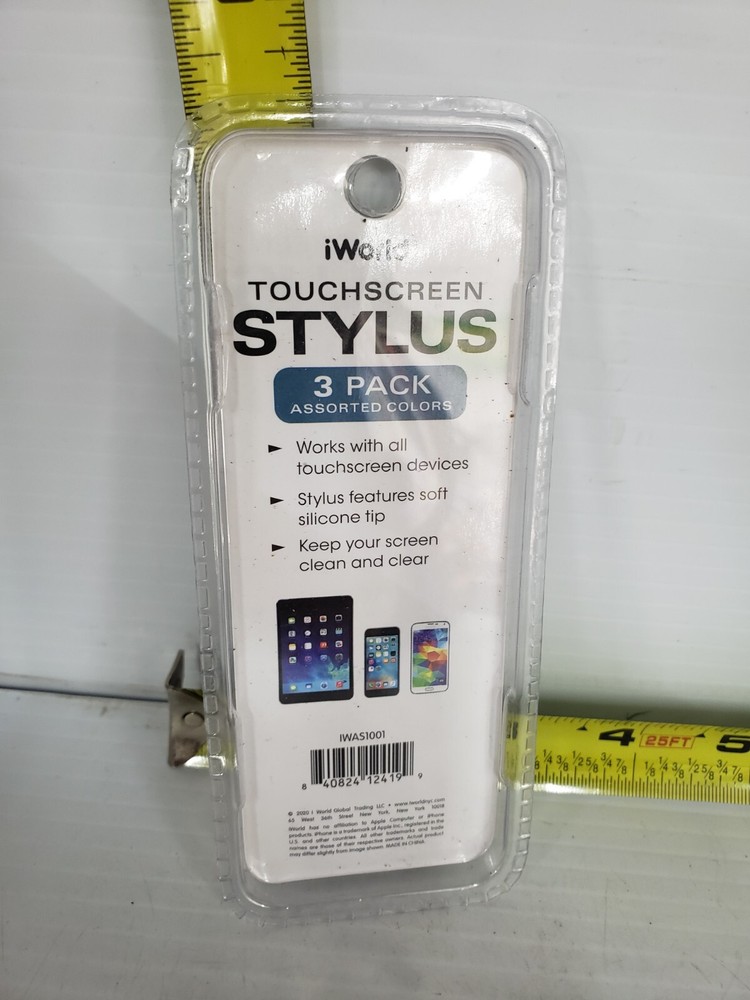 Stylus 3-pack for Cell Phones, Tablets and Touchscreens