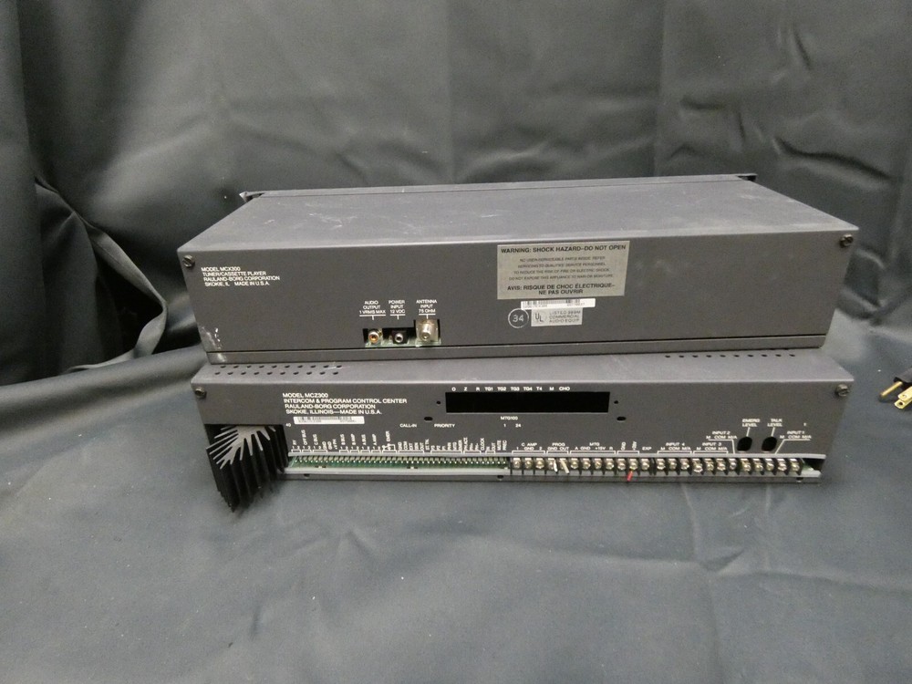 RAULAND MCZ300 Intercom/PA System - Control Unit, Casette Deck, Clock, 2 Amps