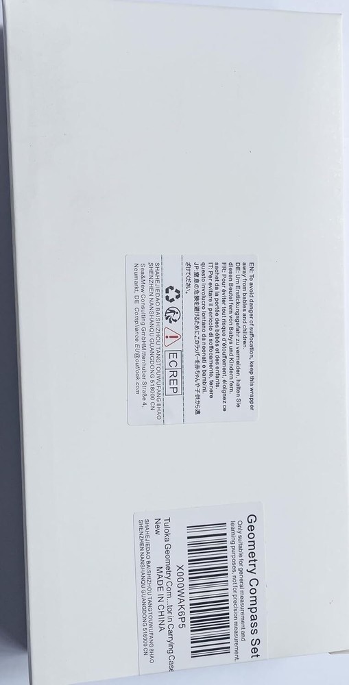 10-Piece Drafting Geometry Set with Compasses & Protractor for Student Success