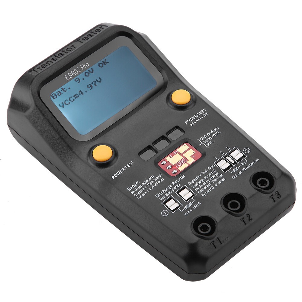 BSIDE ESR02 Pro Digital Transistor Tester SMD Chip Component Inductance Meter
