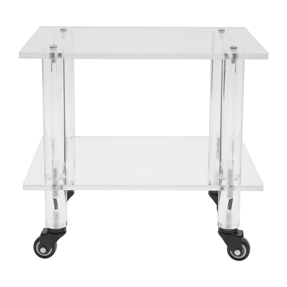 Acrylic Printer Stand Free Standing Printer Mount Clear Printer Stand W/ Wheels