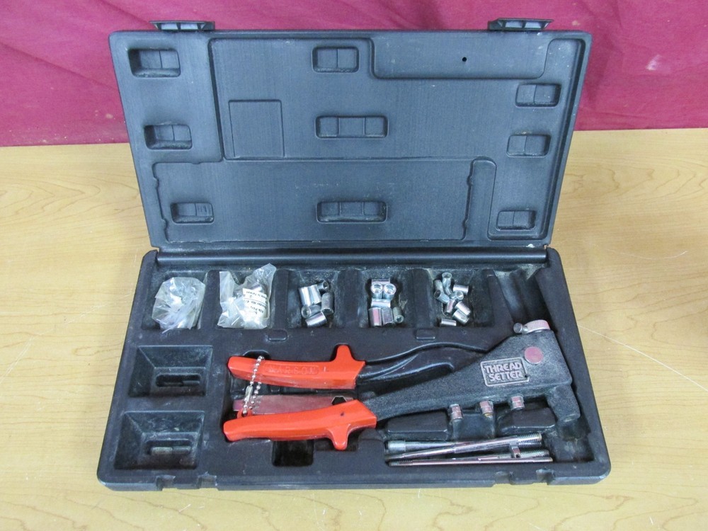 Marson #39202 Thread-Setter Kit SAE Threaded Inserts Klik Poly Nuts