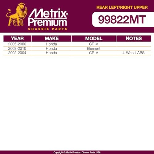 Rear Left & Right Upper Control Arm Kit for 2005-2006 CR-V - 2003-2010