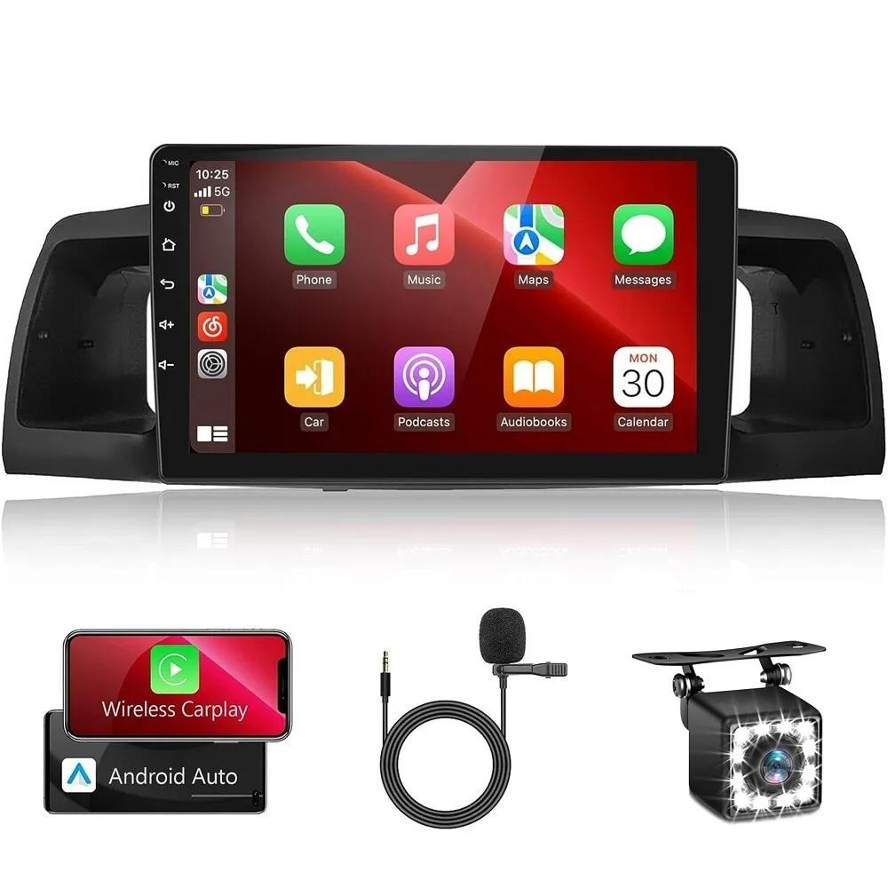 9"QLED Apple Carplay For Toyota Corolla 2003-08 Android 15 Car Stereo Radio GPS