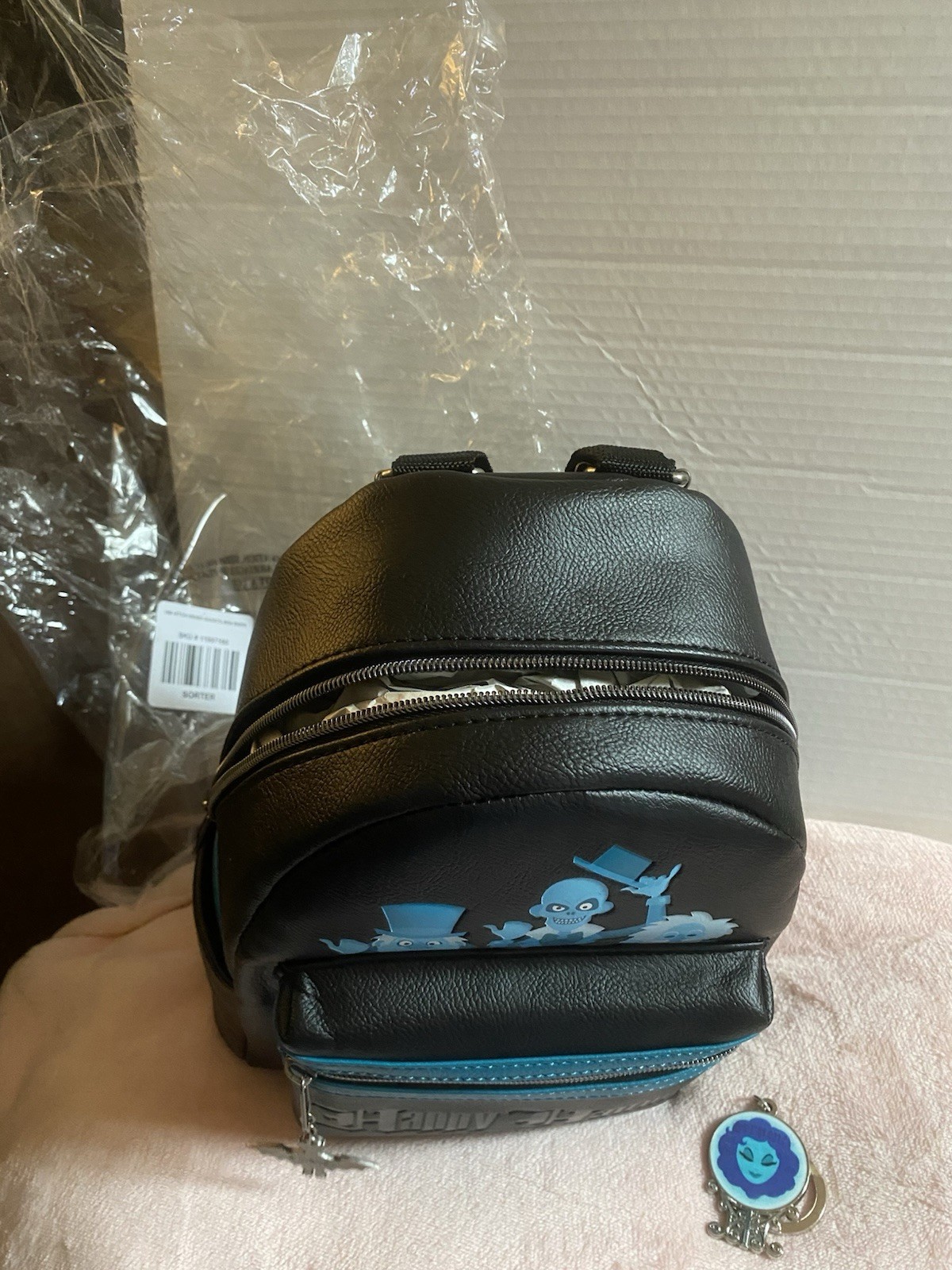 Disney Loungefly Haunted Mansion Hitchhiking Ghosts Happy Haunts Backpack Bag +