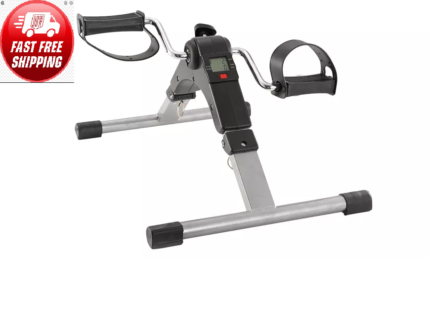 Foldable Exercise Bike Mini Pedal Exercise Cycle Bike w/ LCD Display