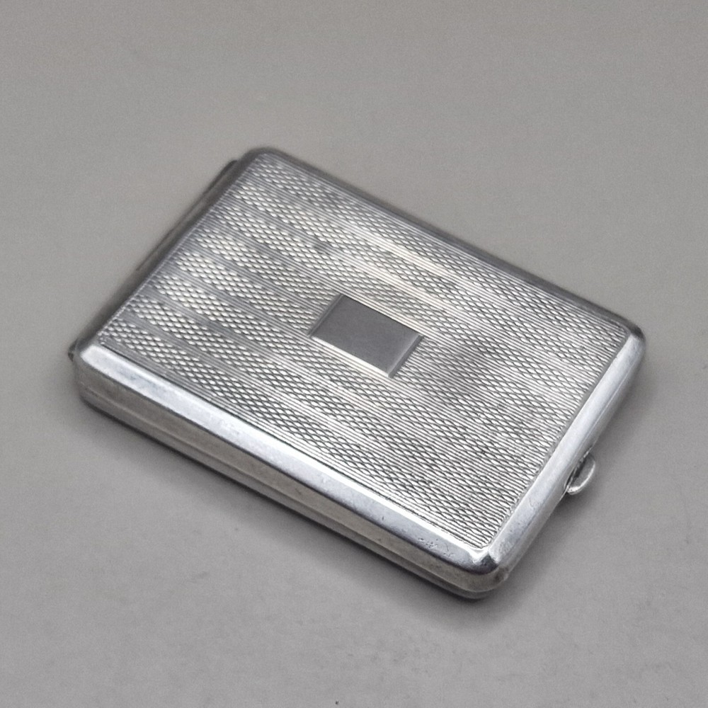 Sterling Silver Engine Turned Matchbook Case by Hasset & Harper Ltd 1938
