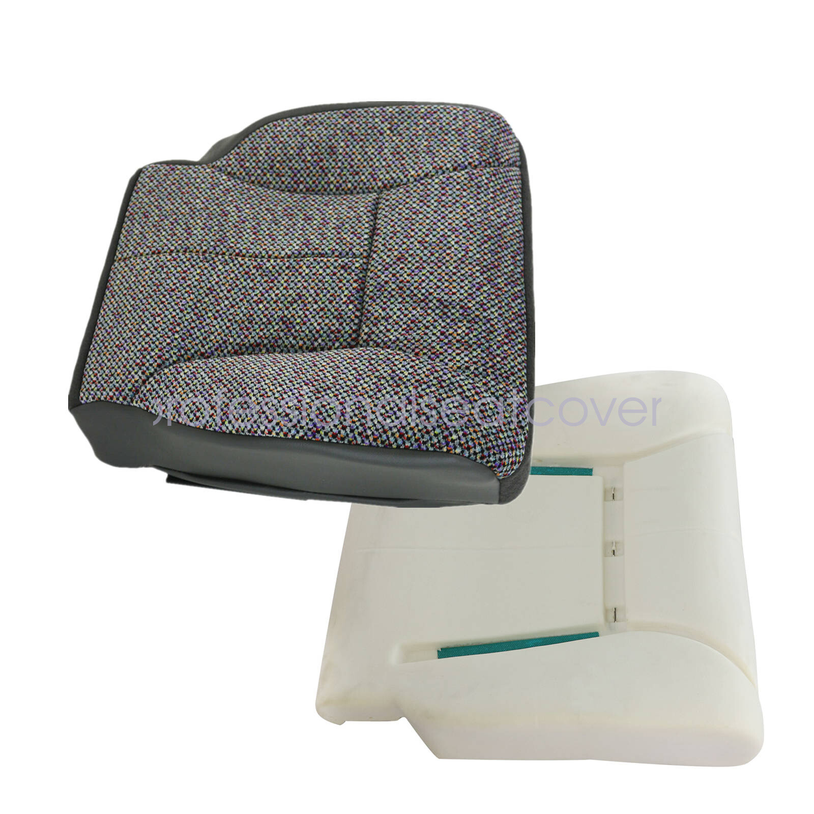 Driver Bottom Seat Cover + Foam Cushion Fits 1998-2002 Dodge Ram 1500 2500 3500
