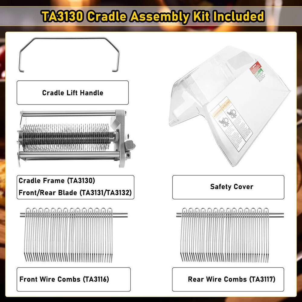 For Biro Pro 9 Tenderizer TA3130 Cradle Assembly Complete With Combs and Lock