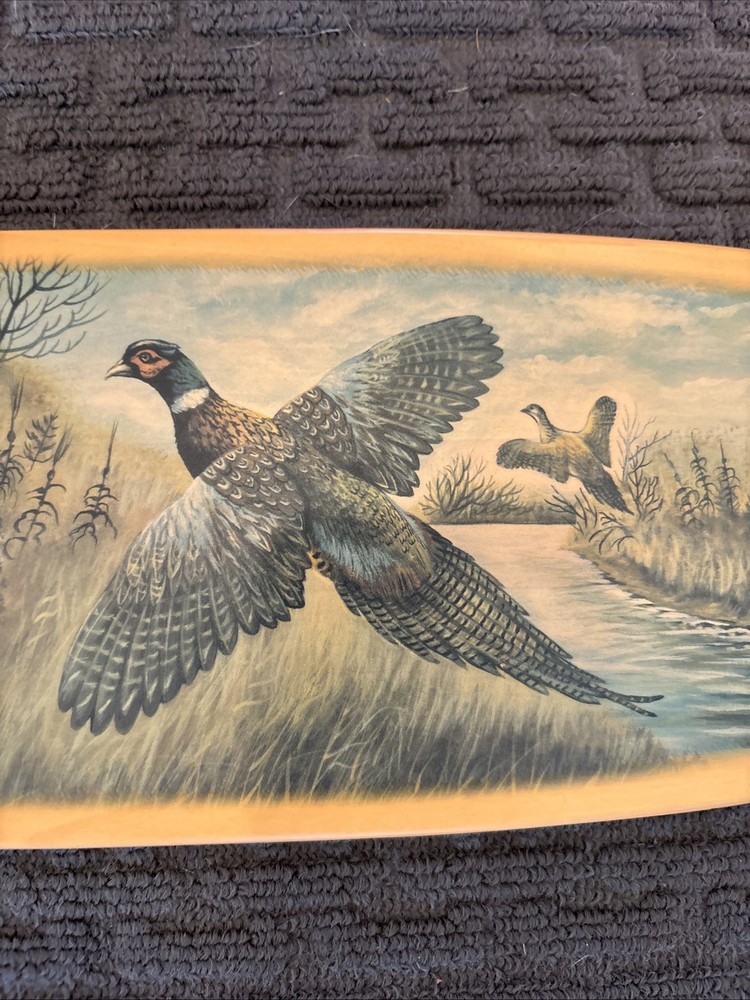 Nancy Luloff Printed Artwork Paddle - 36” Horizontal - Pheasants