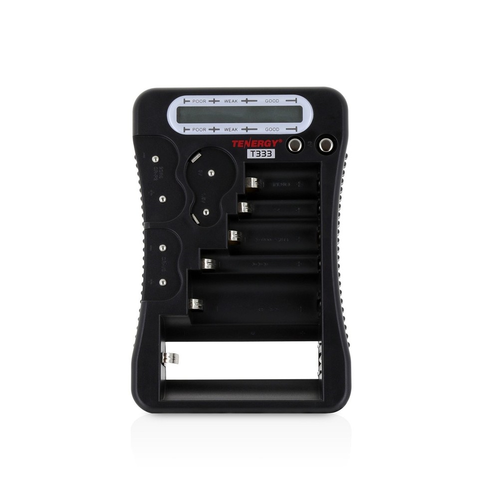 Universal Battery Tester with LCD Display - Multi-Purpose Cell Checker for AA, A