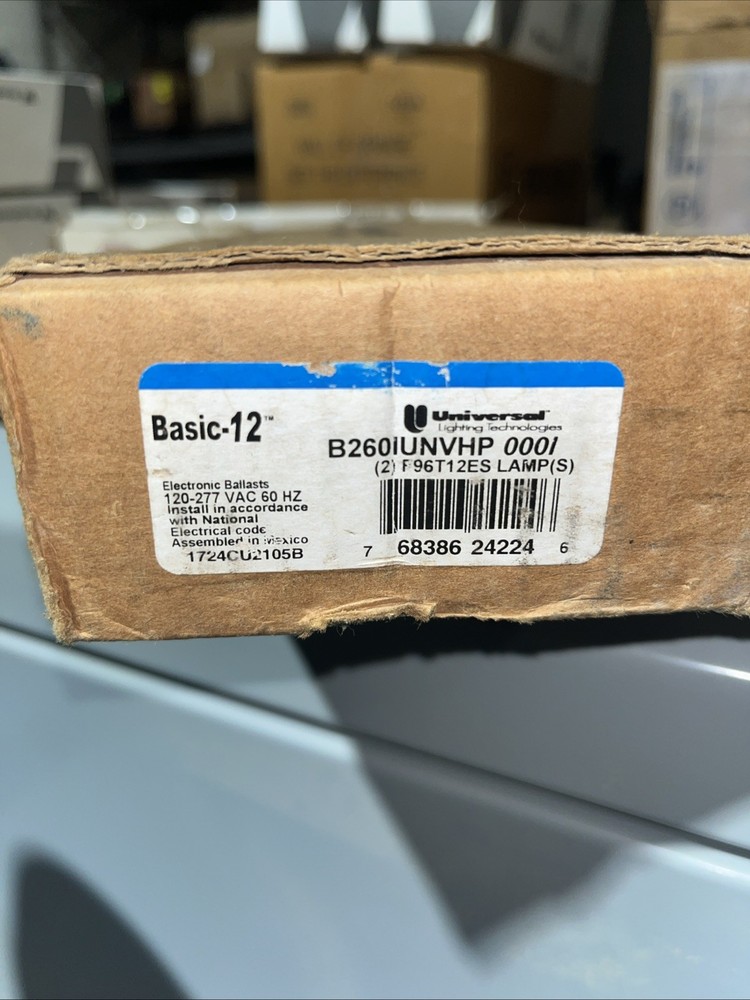💡 Universal Lighting Electronic Ballast Basic-12 B260IUNVHP 000I ~ 120-277 NEW