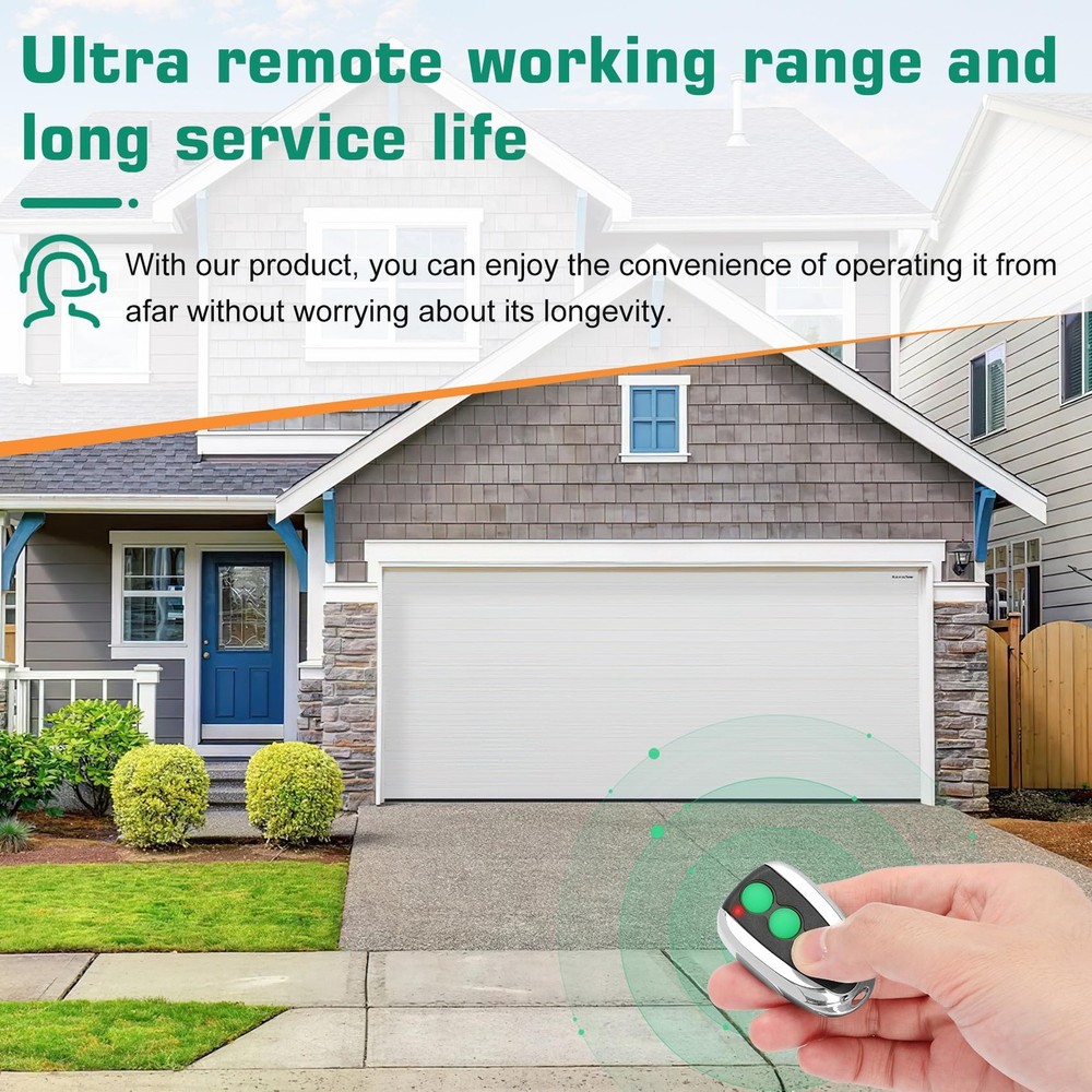 M12 Remote Control Transmitter for Automatic Swing Sliding Gate, Compatible w...