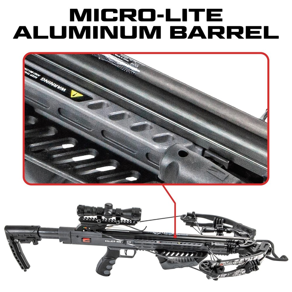 Killer Instinct Burner 415 FPS Crossbow Package (Gray Camo)