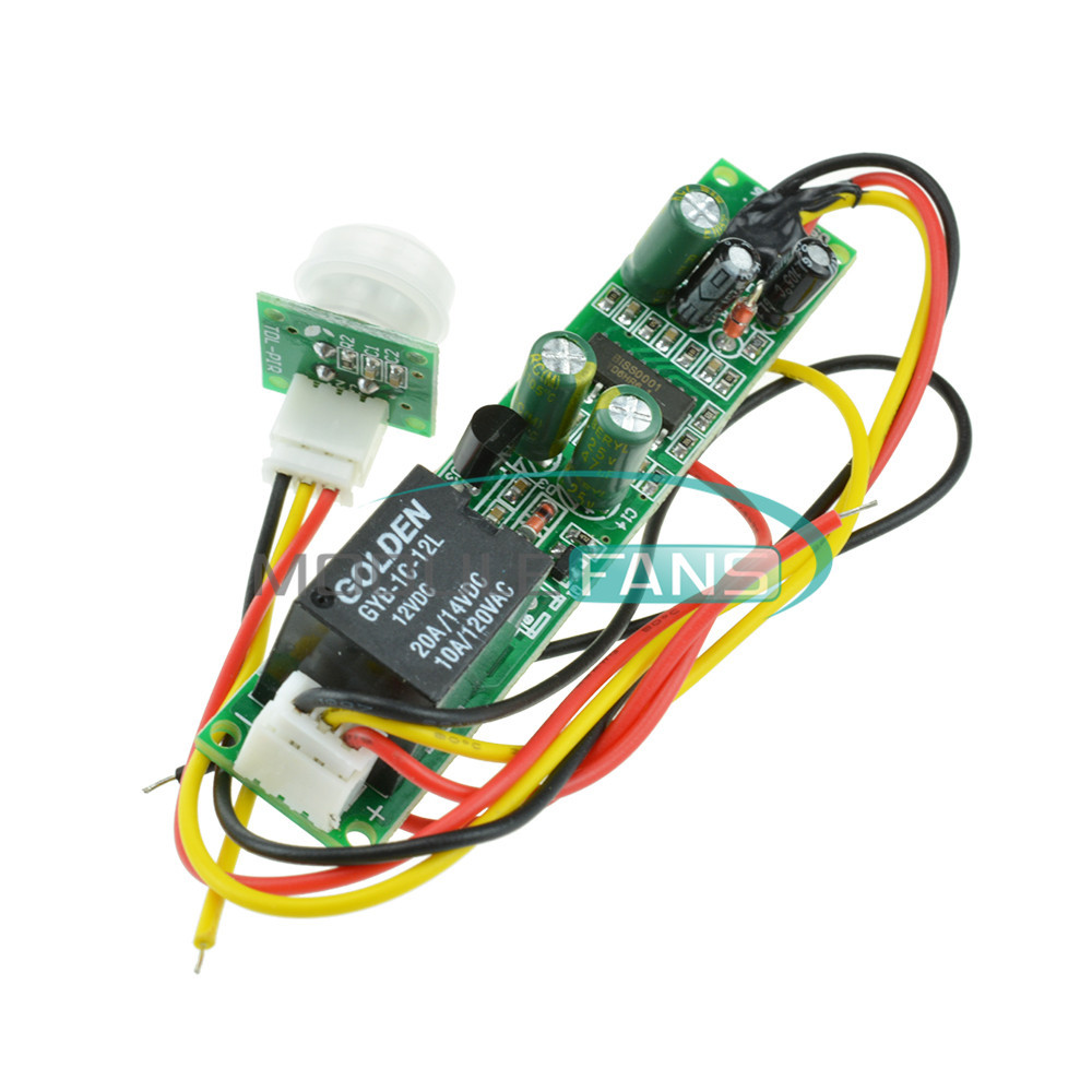 DC 12V 5A IR Pyroelectric Infrared PIR Motion Sensor Detector Module M