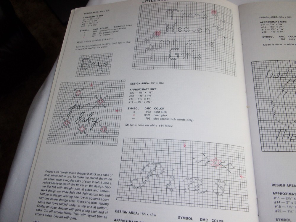 1980 NEEDLEWORK BOOK, MANY MINIS PATTERNS HAVE EASY INSTRUCTIONS, NICE CONDITION