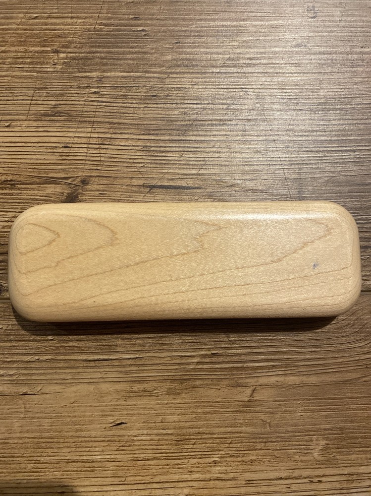 Woodmax MAPLE Pen Pencil Box / Case 6.5" by 2.25" NEW