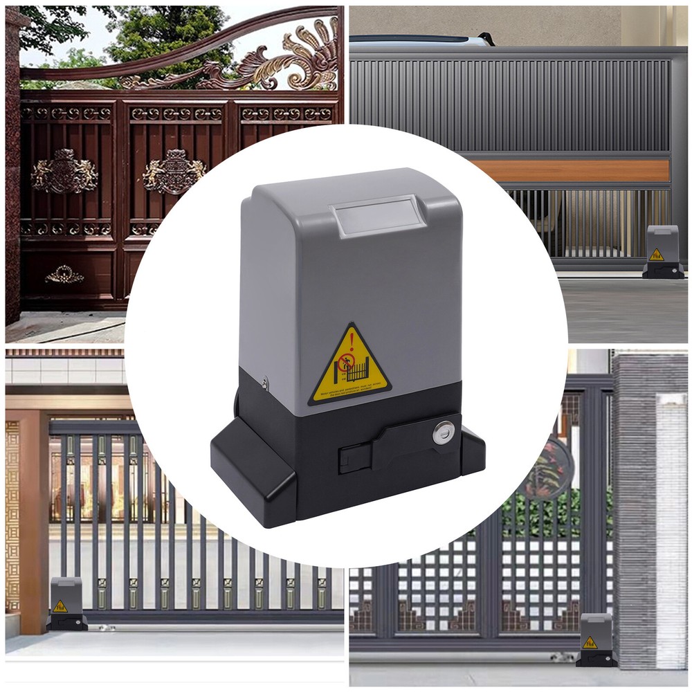 Automatic Sliding Gate Opener Rack Driven with 2 Remotes & Complete Kit 3968LBS