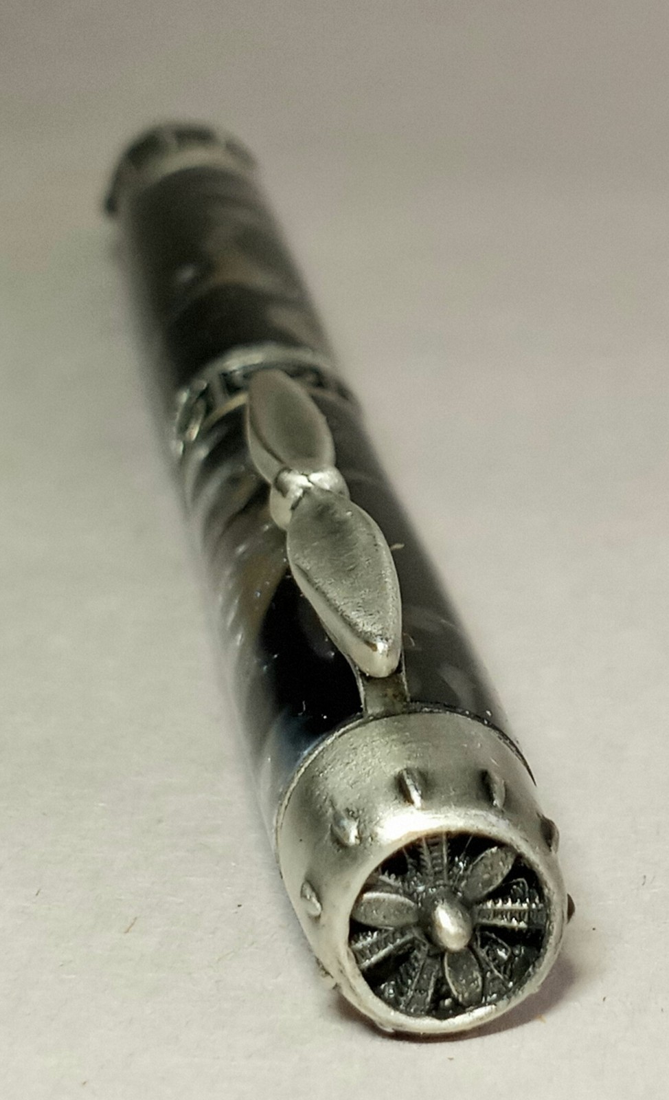 Aviation Airplane Propeller Twist Pen – Black Marble Granite Pilot Gift Pen READ