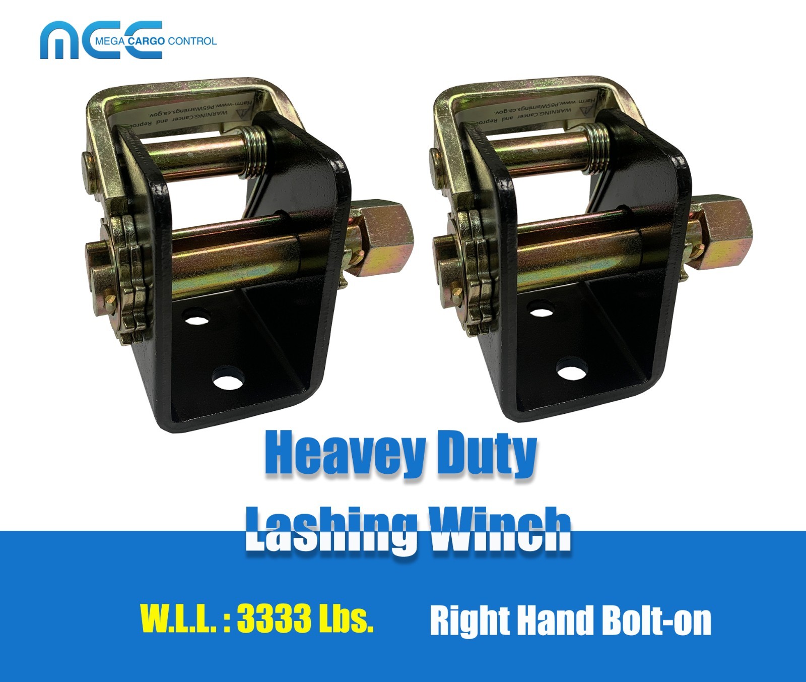 2 Pack Right 2" Tow Dolly Lashing Winch Truck Rack Ratchet Tie Down Strap Binder