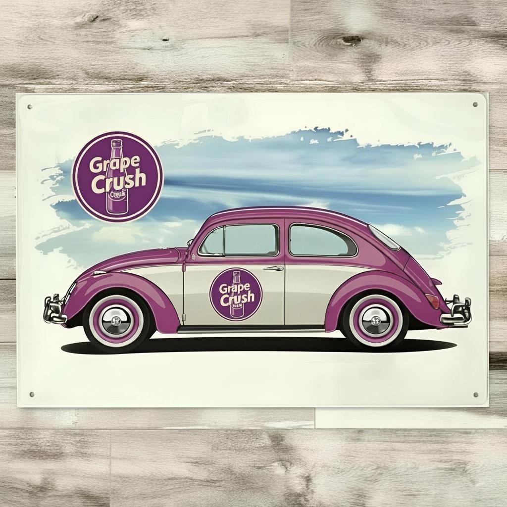 Grape Crush 8 x 12 Novelty Metal Sign Made In USA New!