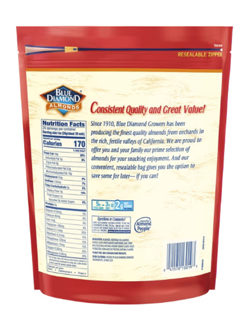 Blue Diamond 25 oz Almonds Smokehouse