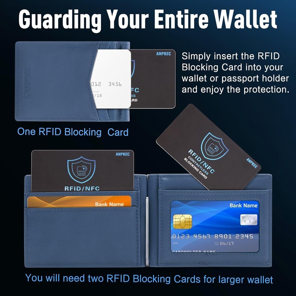RFID Blocking Card NFC Contactless Credit Debit Card Protector (5 Pack)