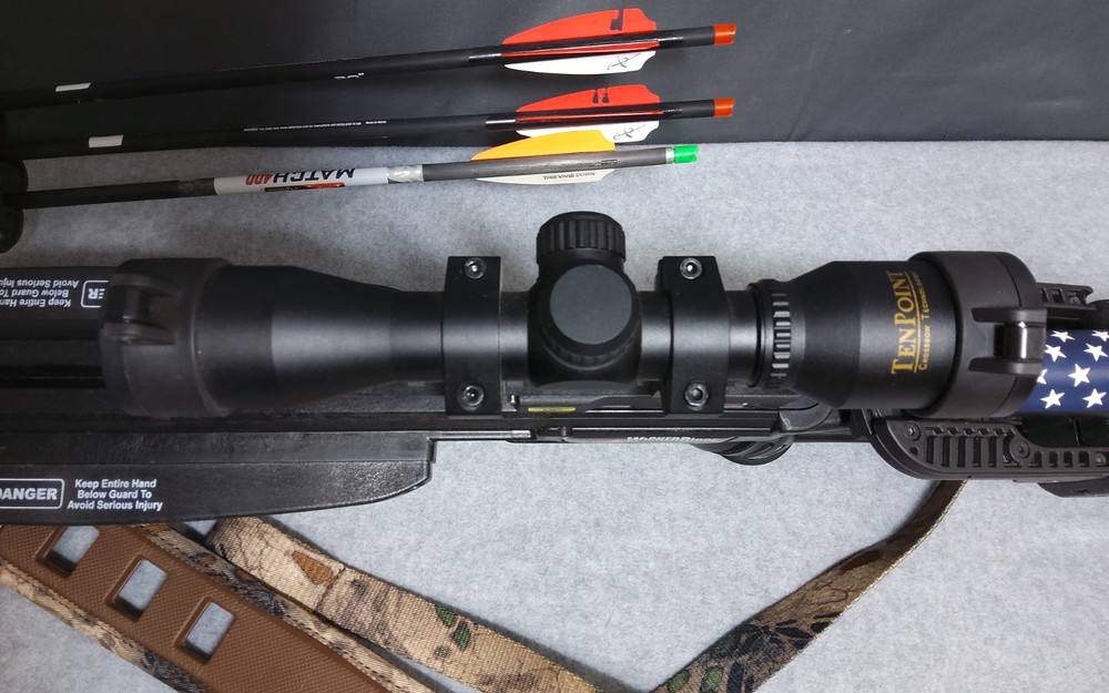 Blackhawk XT Crossbow w/ Accu Draw,Scope, 3 Arrows, Strap, and Paperwork