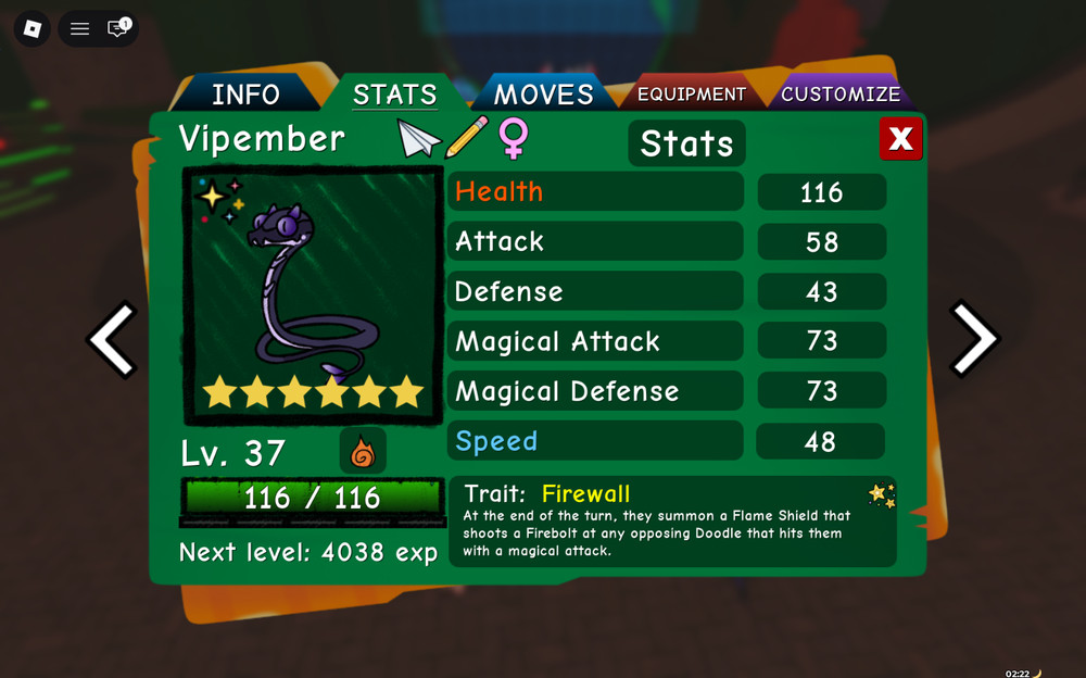 UHT6 Vipember (Doodle World Roblox)