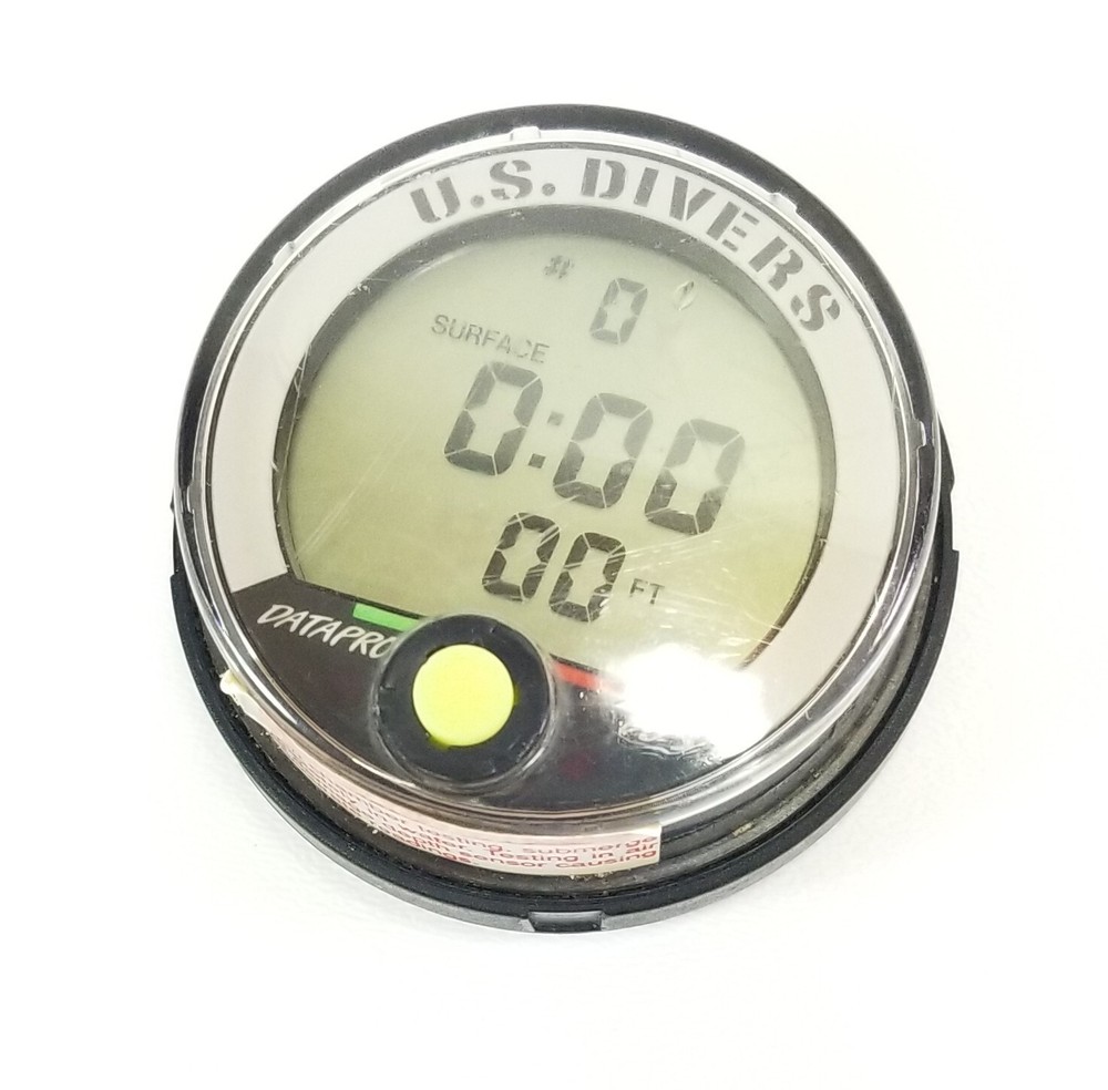 US Divers DATAPRO DS3 Digital Depth Gauge Scuba Computer Puck Bottom Timer
