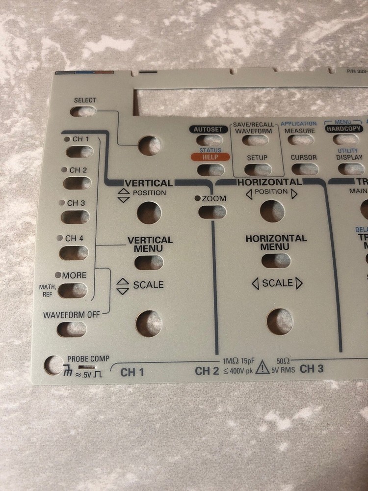 Tektronix 333-4153-00 Front Panel Sheet/sticker for TDS420A TDS