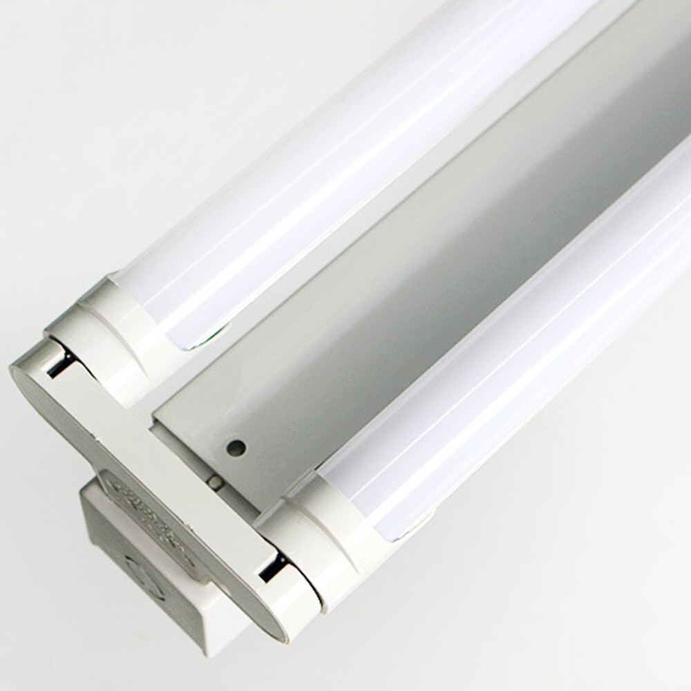 4ft T8 G13 LED Warehouse Store Commercial Light Fixture 2 Bulb Lamp Clear 6500k