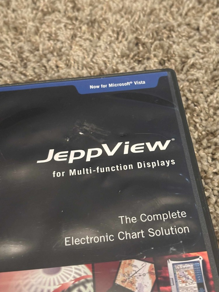 Jeppeson Electronic Chart JeppView For Multi-function Displays~Vista 2009 CD-Rom