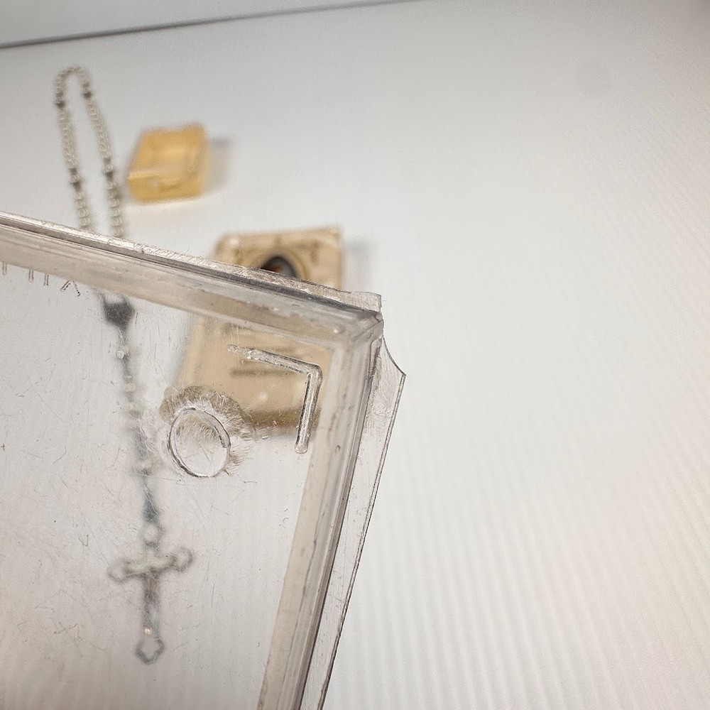 Vintage First Communion Prayer Book and Rosary