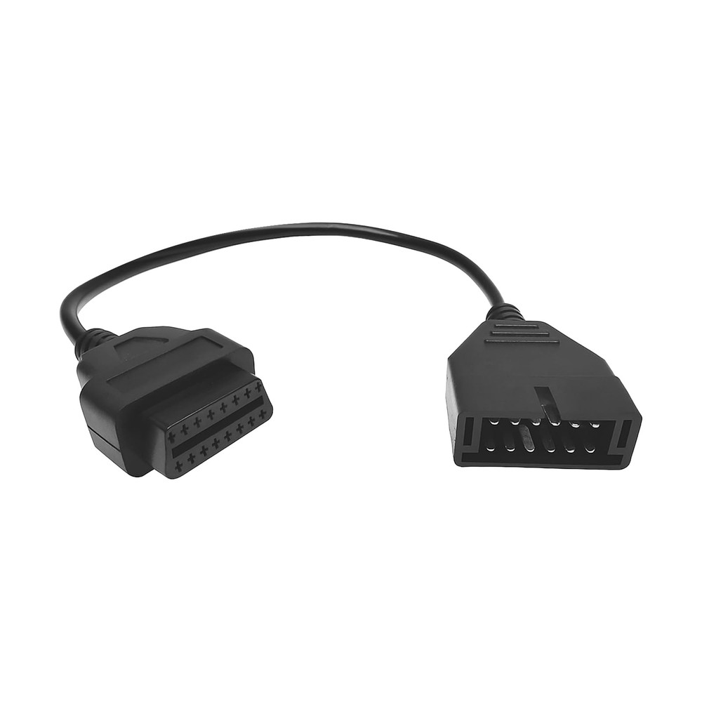 OBD1 to OBD2 Adapter, Auto Cable Code Reader Diagnostic Black 16.14×1.83 inch