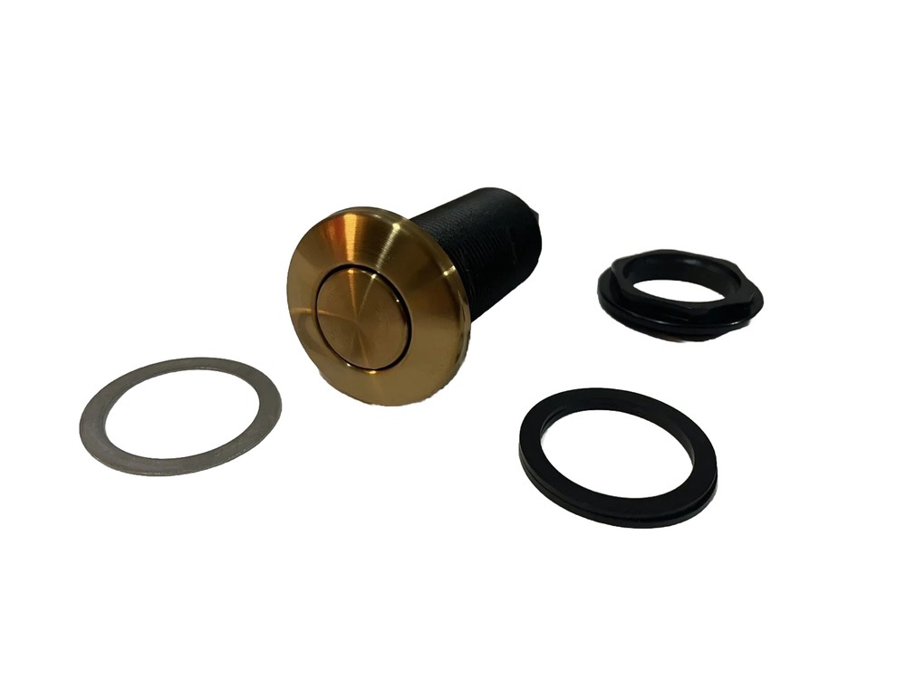 SINKINGDOM Garbage Disposal Air Switch Kit with Long Button Champagne Bronze
