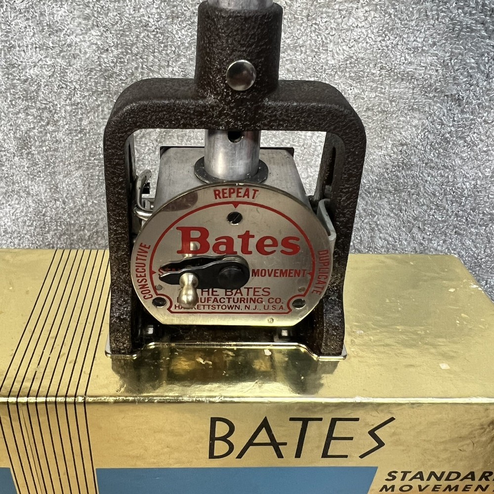 Bates Standard Multiple Movement Numbering Machine Stamp 6 Wheels Style A