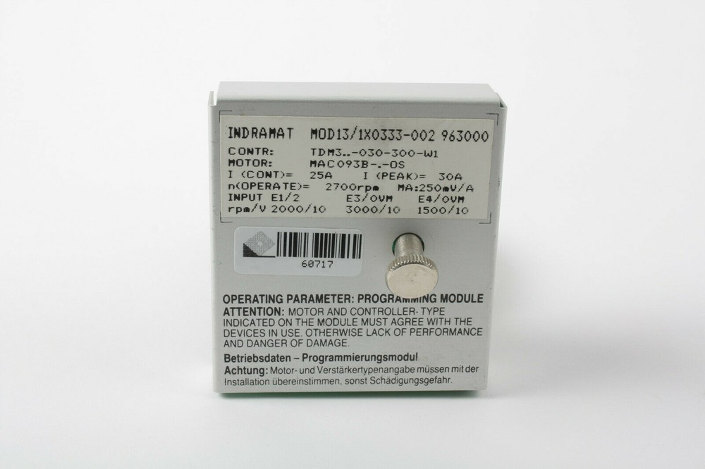 Indramat MOD13/1X0333-002 Programming Module
