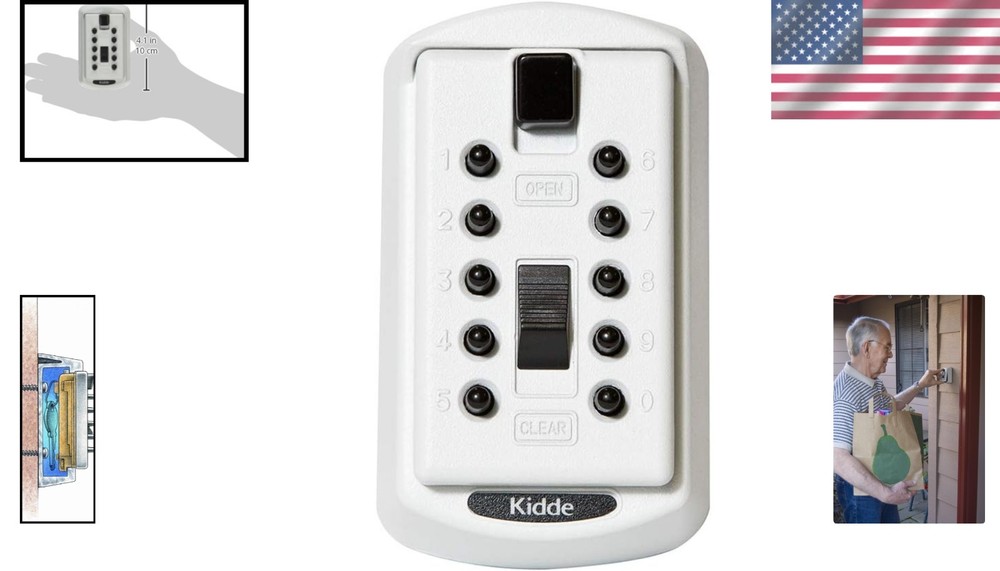 Slimline KeySafe with Customizable Combinations - Wall Mounted Security